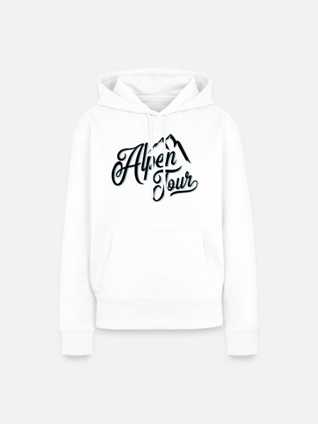 alpen tour - Frauen Premium Bio Hoodie - Weiß