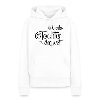 Beste Tochter der Welt - Frauen Premium Bio Hoodie - Weiß - Vorne - Julia (174cm)