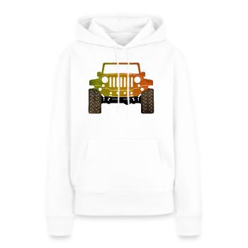 jeep - Sweat à capuche Premium bio Femme - blanc - Devant - Julia (174cm)