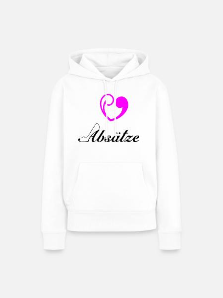Absätze - Frauen Premium Bio Hoodie - Weiß