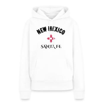 New Mexico Santa Fe - Frauen Premium Bio Hoodie - Weiß - Vorne - Julia (174cm)