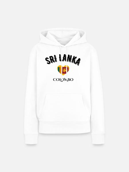Sri Lanka Colombo - Frauen Premium Bio Hoodie - Weiß