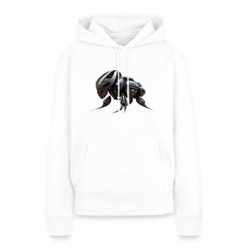Robot coléoptère éléphant - Sweat à capuche Premium bio Femme - blanc - Devant - Julia (174cm)