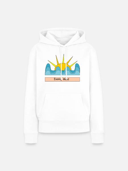 Evening Mood - Frauen Premium Bio Hoodie - Weiß
