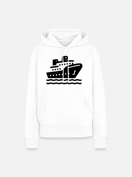 Bootsfahrt - Frauen Premium Bio Hoodie - Weiß