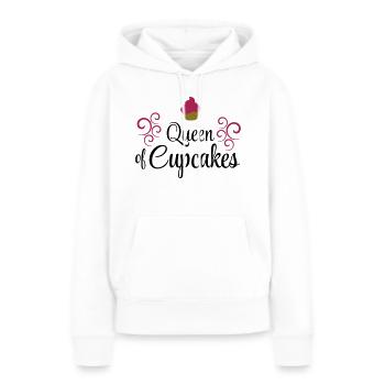 Petits gâteaux - Sweat à capuche Premium bio Femme - blanc - Devant - Julia (174cm)