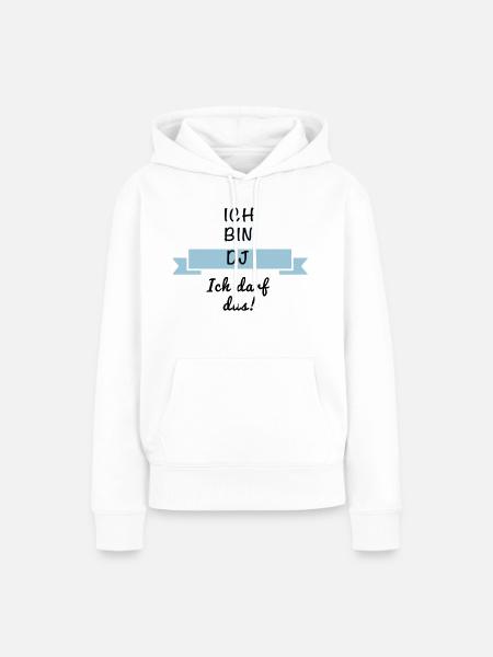 DJ Discjockey - Frauen Premium Bio Hoodie - Weiß