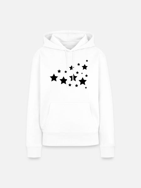 stars - Frauen Premium Bio Hoodie - Weiß