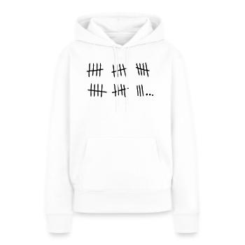 Brotkorb Gefängnis bar past.1 Tag - Frauen Premium Bio Hoodie - Weiß - Vorne - Julia (174cm)