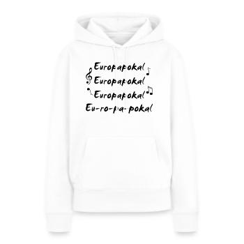 Europapokal einfarbig - Frauen Premium Bio Hoodie - Weiß - Vorne - Julia (174cm)