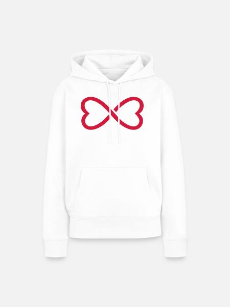 Unendlichkeit - Frauen Premium Bio Hoodie - Weiß