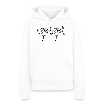 Team tanzende Monster - Frauen Premium Bio Hoodie - Weiß - Vorne - Julia (174cm)