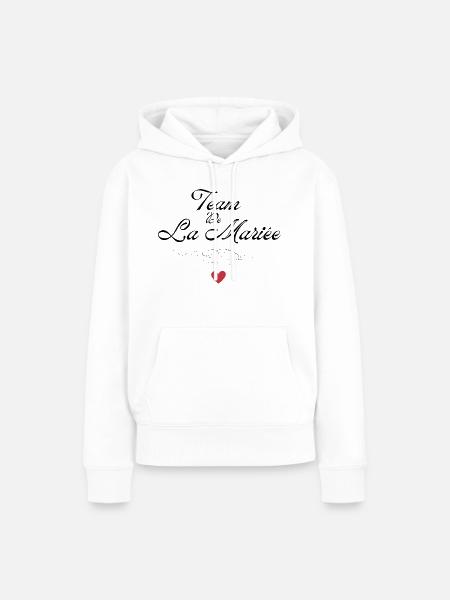 Braut Team - Braut Team - Frauen Premium Bio Hoodie - Weiß