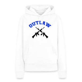 Armes hors-la-loi - Sweat à capuche Premium bio Femme - blanc - Devant - Julia (174cm)
