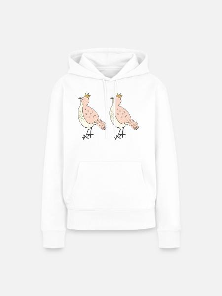 vogelfreunde - Frauen Premium Bio Hoodie - Weiß