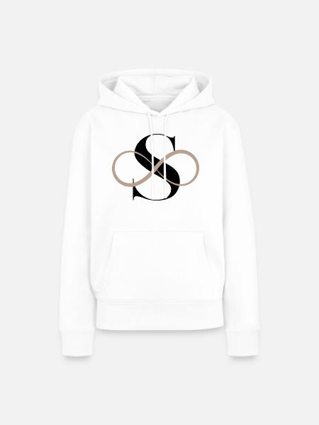 Unendlicher Buchstabe s - Frauen Premium Bio Hoodie - Weiß