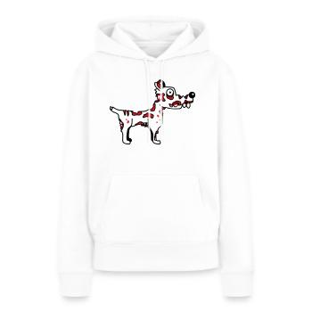 Hund Zombie Untot Halloween Horror Leiche Grusel - Frauen Premium Bio Hoodie - Weiß - Vorne - Julia (174cm)