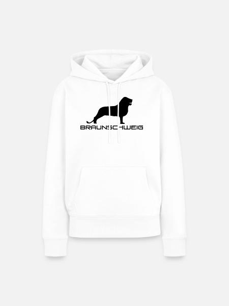 Braunschweig mit Löwe - Frauen Premium Bio Hoodie - Weiß