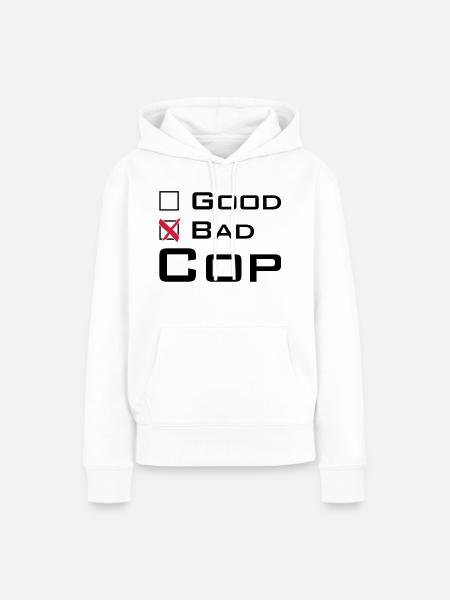 Bad Cop - Frauen Premium Bio Hoodie - Weiß