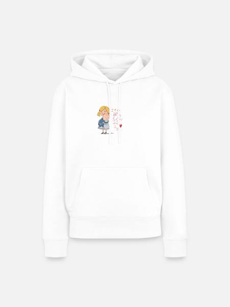 Ich bin eine große Schwester und ich liebe es - Frauen Premium Bio Hoodie - Weiß