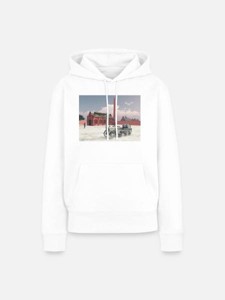 Industrielle Revolution - Frauen Premium Bio Hoodie - Weiß