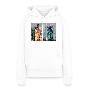 Patrimoine industriel dans la région de la Ruhr, houillère, exploitation minière - Sweat à capuche Premium bio Femme - blanc - Devant - Julia (174cm)