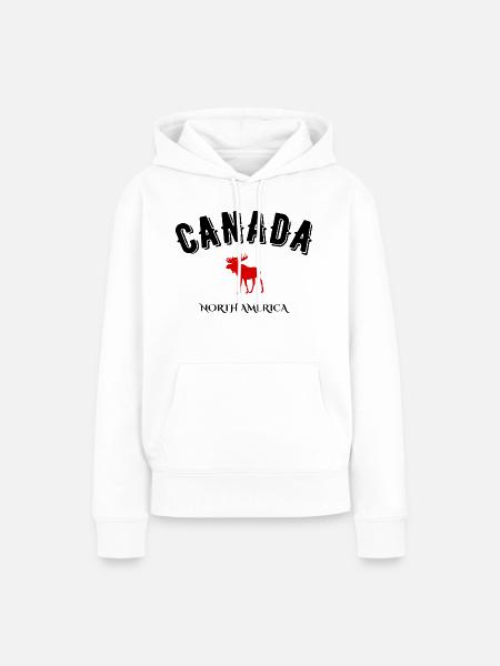 Kanada Nordamerika - Frauen Premium Bio Hoodie - Weiß
