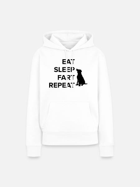 Dog Hund - Frauen Premium Bio Hoodie - Weiß