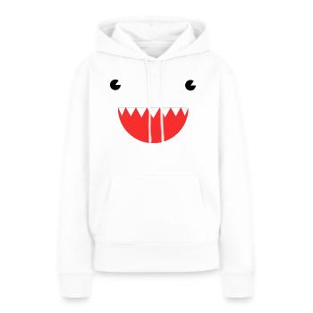 Shark face - Women’s Premium Organic Hoodie - white - Front - Julia (174cm)
