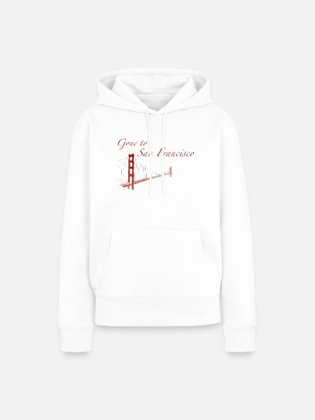 Gone to San Francisco - Frauen Premium Bio Hoodie - Weiß