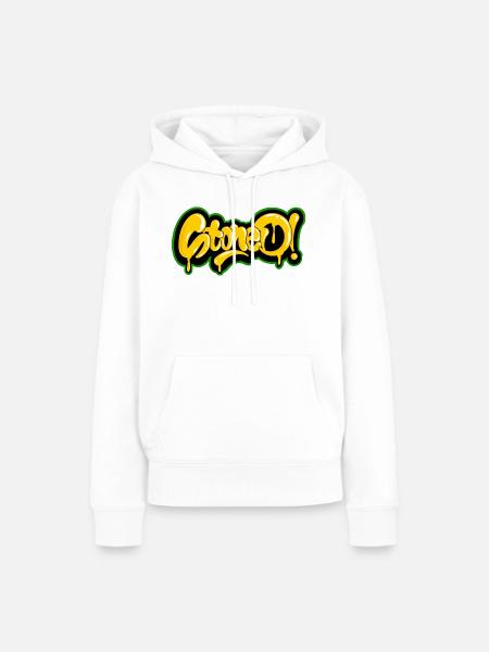 Stoned - Frauen Premium Bio Hoodie - Weiß