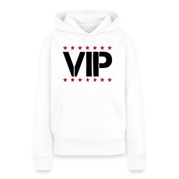 VIP - Sweat à capuche Premium bio Femme - blanc - Devant - Julia (174cm)