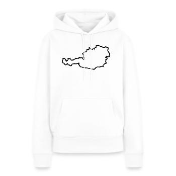 Autriche - Sweat à capuche Premium bio Femme - blanc - Devant - Julia (174cm)
