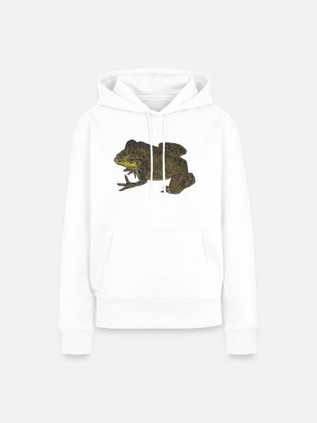 Sprung ins Neue - Frauen Premium Bio Hoodie - Weiß