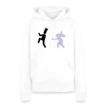Running Groom - Frauen Premium Bio Hoodie - Weiß - Vorne - Julia (174cm)
