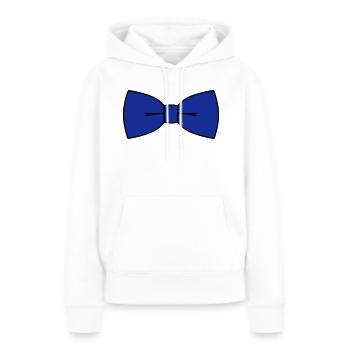 Fliege - Frauen Premium Bio Hoodie - Weiß - Vorne - Julia (174cm)