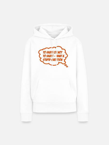 skateboard - Frauen Premium Bio Hoodie - Weiß