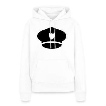 Polizei - Frauen Premium Bio Hoodie - Weiß - Vorne - Julia (174cm)