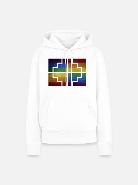 Geometrie - Frauen Premium Bio Hoodie - Weiß
