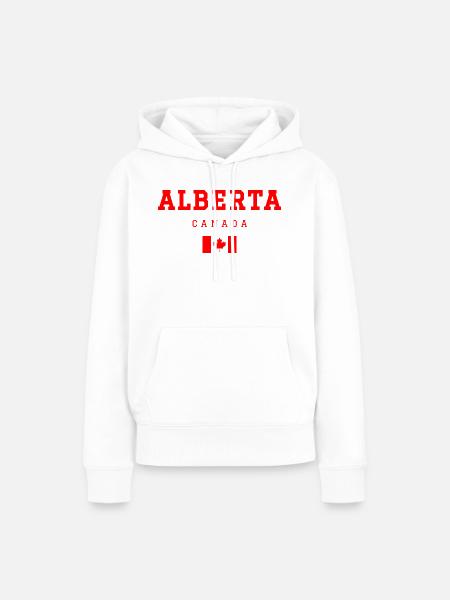 Alberta Kanada - Frauen Premium Bio Hoodie - Weiß