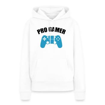 pro gamer - Frauen Premium Bio Hoodie - Weiß - Vorne - Julia (174cm)