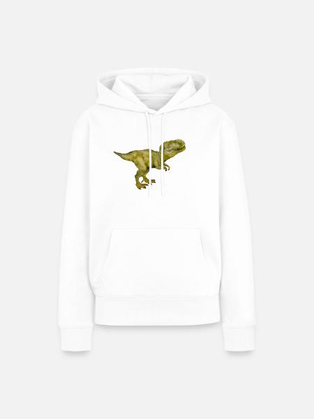 T-rex, Tyrannosaurus rex - Frauen Premium Bio Hoodie - Weiß