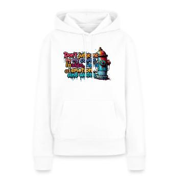 Ich bin eine Quelle der Emotionen und des Wassers - Frauen Premium Bio Hoodie - Weiß - Vorne - Julia (174cm)