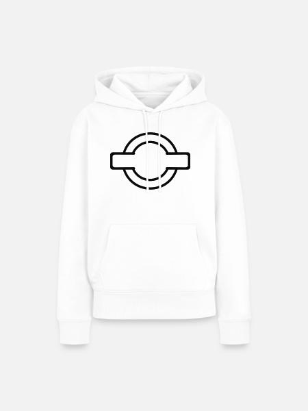 Stempel / stamp (1c) - Frauen Premium Bio Hoodie - Weiß