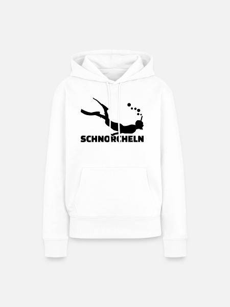 Schnorcheln - Frauen Premium Bio Hoodie - Weiß