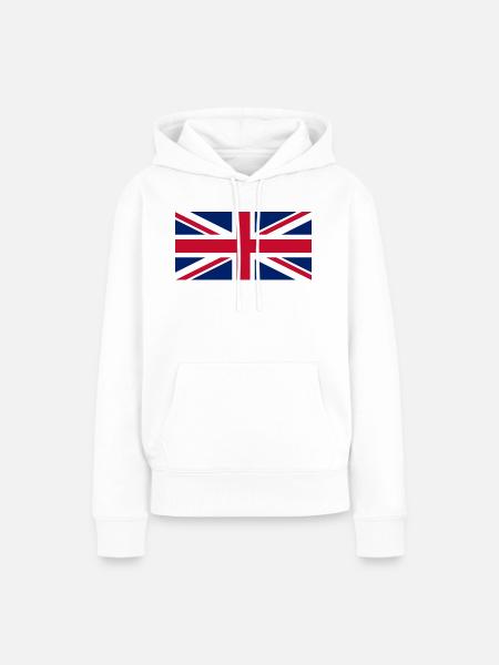 UK-Flagge - Frauen Premium Bio Hoodie - Weiß