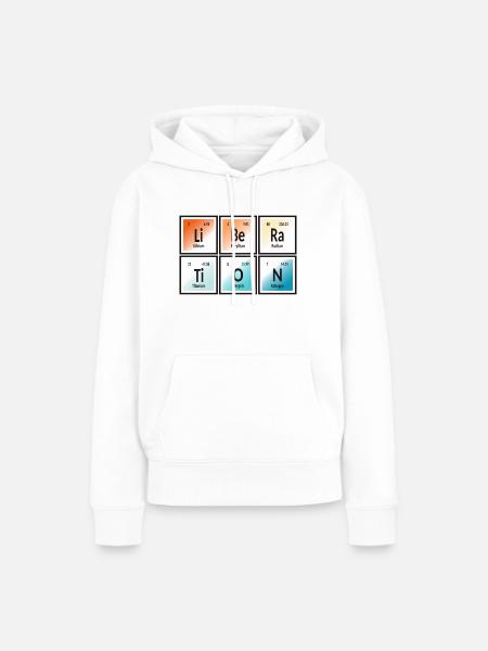 Befreiung | Periodensystem der Elemente - Frauen Premium Bio Hoodie - Weiß
