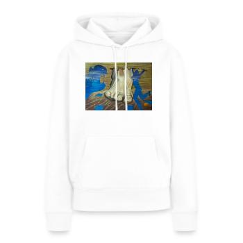 Surrealistische Malerei - Frauen Premium Bio Hoodie - Weiß - Vorne - Julia (174cm)