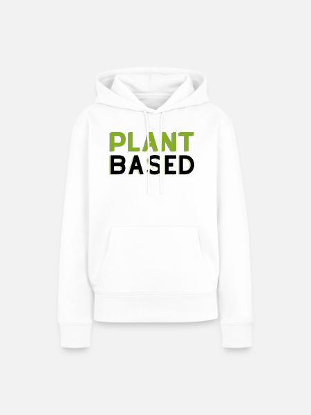 Pflanzlich - Frauen Premium Bio Hoodie - Weiß
