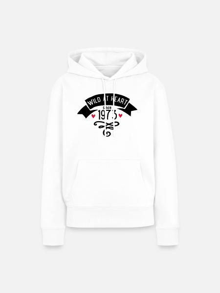 1973 - Frauen Premium Bio Hoodie - Weiß